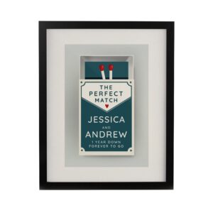 Personalised Perfect Match Couples Framed Prints: 8 - Framed Prints By Gift Moments