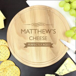 Personalised Perfectly Aged Round Chopping Board: 1 - Cheese Boards By Gift Moments