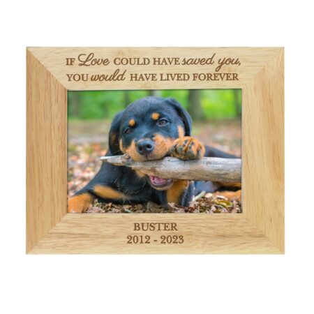 Personalised pet memorial 6x4 photo frame