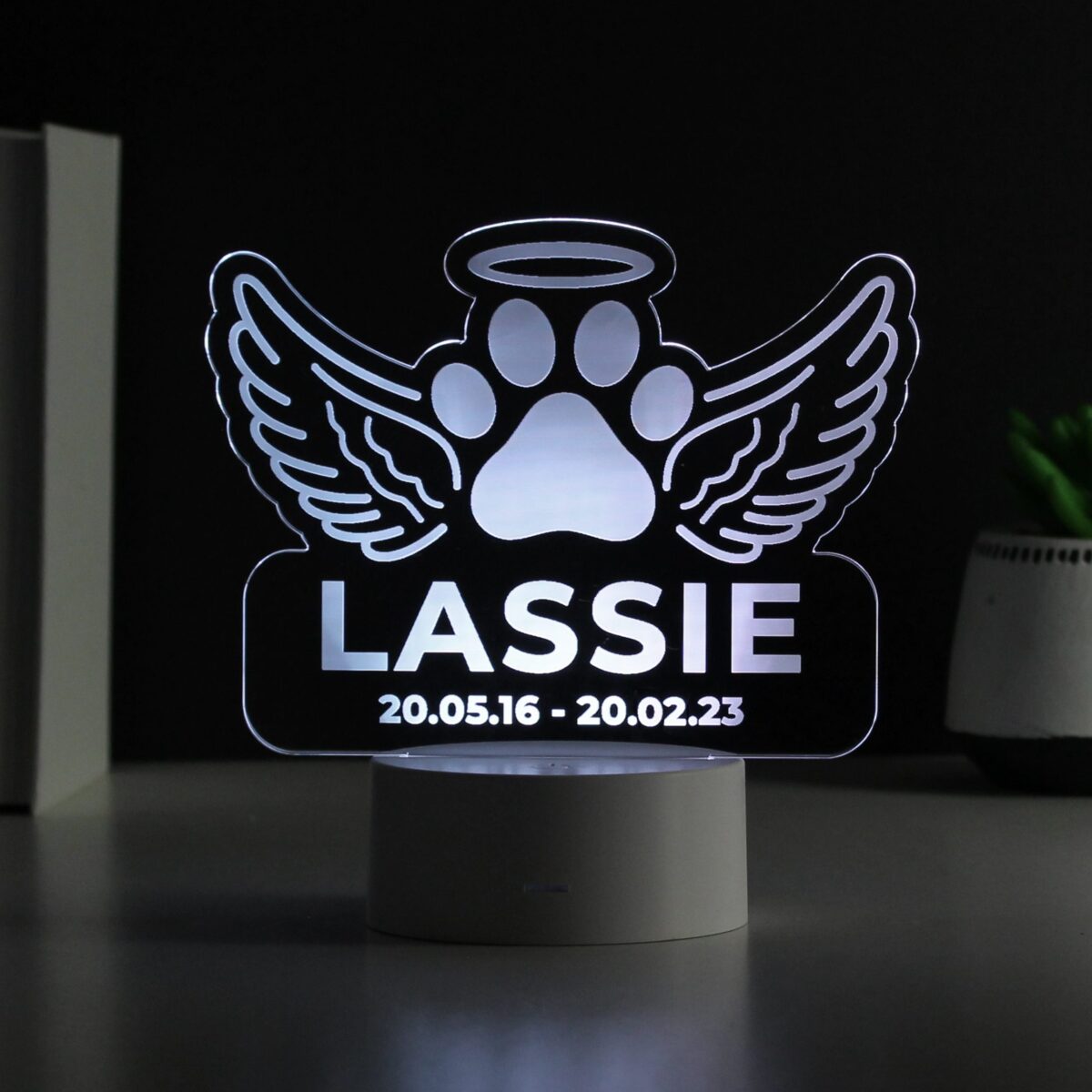 Personalised Pet Memorial Colour Changing LED Light: 1 - LED Lighting By Gift Moments