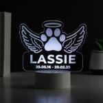 Personalised Pet Memorial Colour Changing LED Light: 1 - LED Lighting By Gift Moments