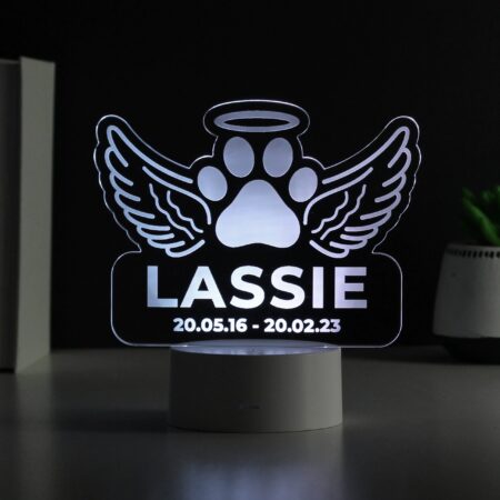 Personalised Pet Memorial Colour Changing LED Light: 1 - LED Lighting By Gift Moments