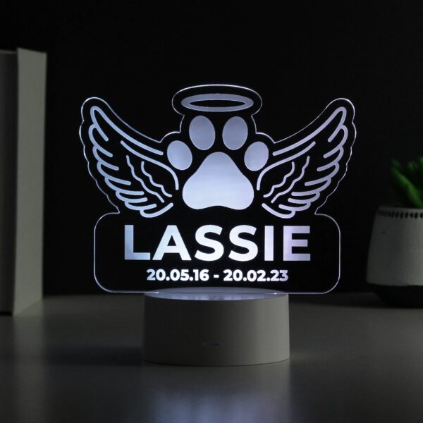 Personalised Pet Memorial Colour Changing LED Light: 1 - LED Lighting By Gift Moments