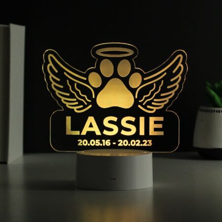 Personalised Pet Memorial Colour Changing LED Light: 3 - LED Lighting By Gift Moments