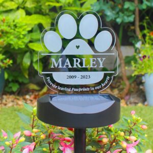 Personalised Pet Memorial Outdoor Solar Light: 1 - Solar Lights By Gift Moments
