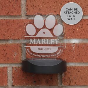 Personalised Pet Memorial Outdoor Solar Light: 5 - Solar Lights By Gift Moments