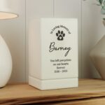 Personalised Pet Memorial Small Wooden Urn: 1 - Urns By Gift Moments