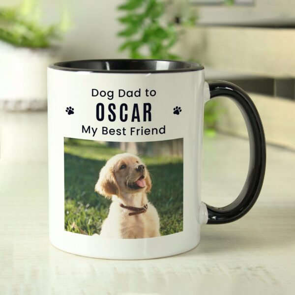 Personalised Pet Photo Black Handled Mug: 1 - Mugs By Gift Moments