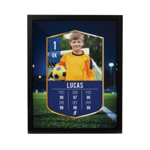 Personalised Photo Football Card Framed Prints: 8 - Framed Prints By Gift Moments