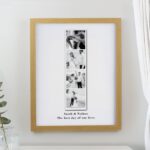 Personalised Photo Strip Framed Prints: 1 - Oak - Framed Prints By Gift Moments