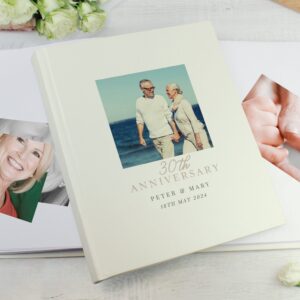 Personalised Photo Upload 30th Anniversary Traditional Photo Album: 3 - Photo Albums By Gift Moments