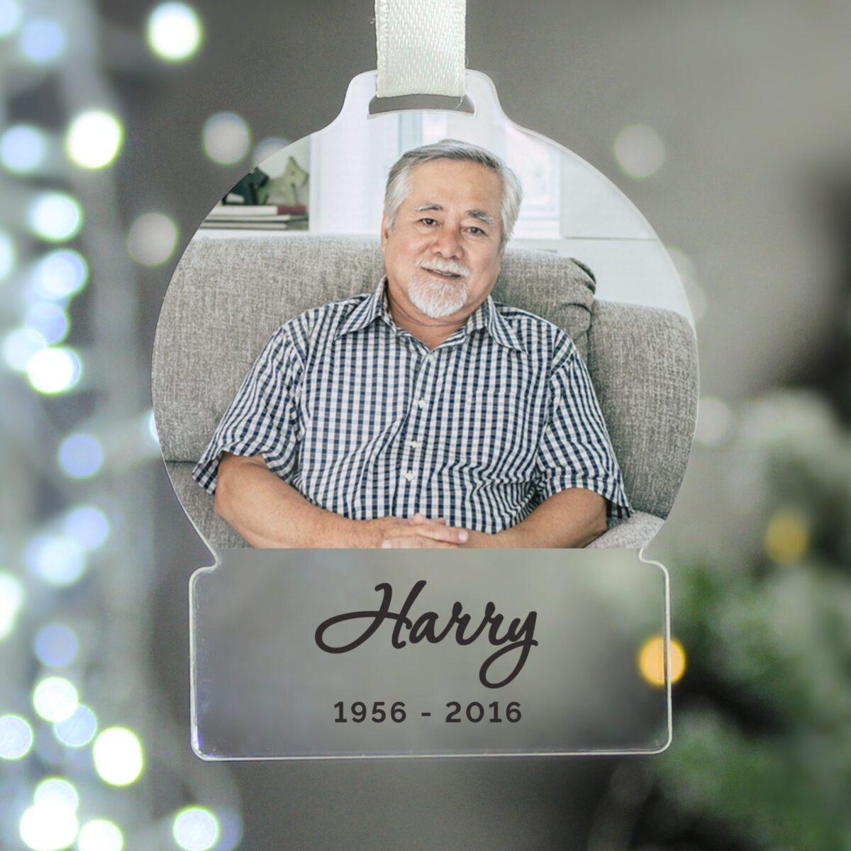 Personalised Photo Upload Acrylic Decoration: 6 - Decorations By Gift Moments
