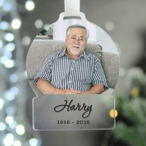 Personalised Photo Upload Acrylic Decoration: 6 - Decorations By Gift Moments