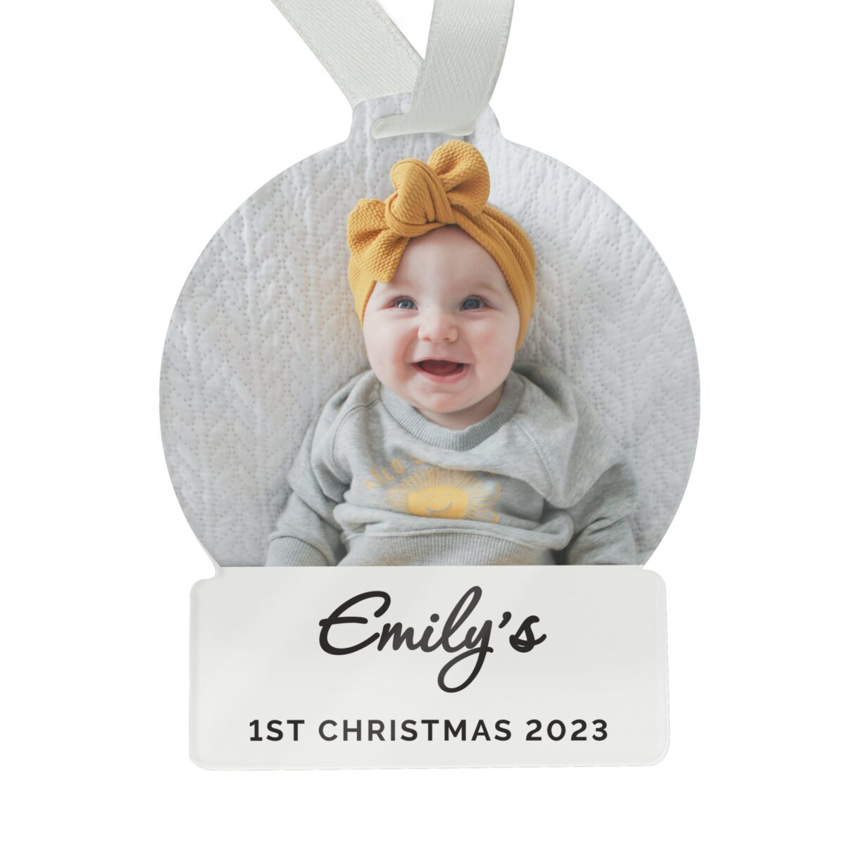 Personalised Photo Upload Acrylic Decoration: 7 - Decorations By Gift Moments