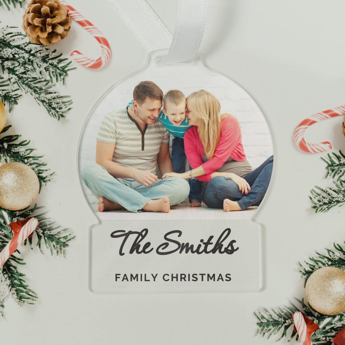 Personalised Photo Upload Acrylic Decoration: 5 - Decorations By Gift Moments