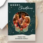 Personalised Photo Upload Christmas Card: 1 - Greeting Cards By Gift Moments