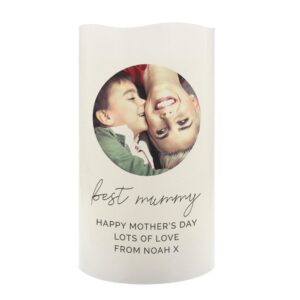 Personalised Photo Upload LED Candle: 5 - LED Lighting By Gift Moments