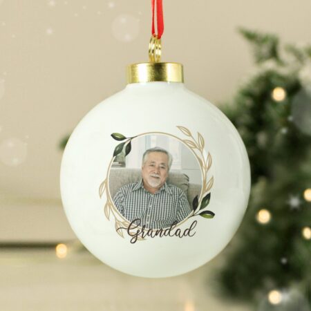 Personalised Photo Upload Memorial Bauble: 1 - Christmas Baubles By Gift Moments
