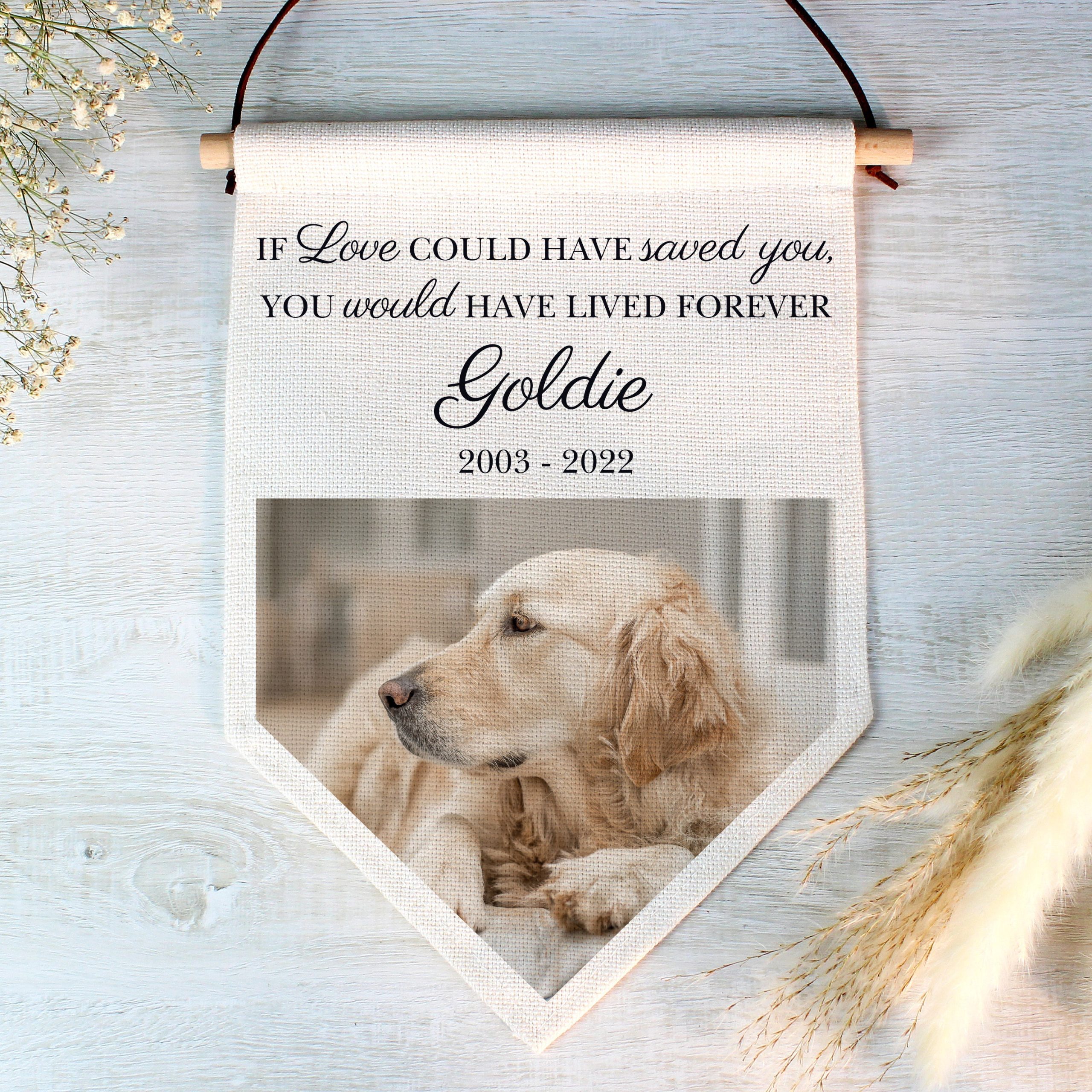 Personalised Photo Upload Pet Memorial Hanging Banner: 1 - Banners By Gift Moments