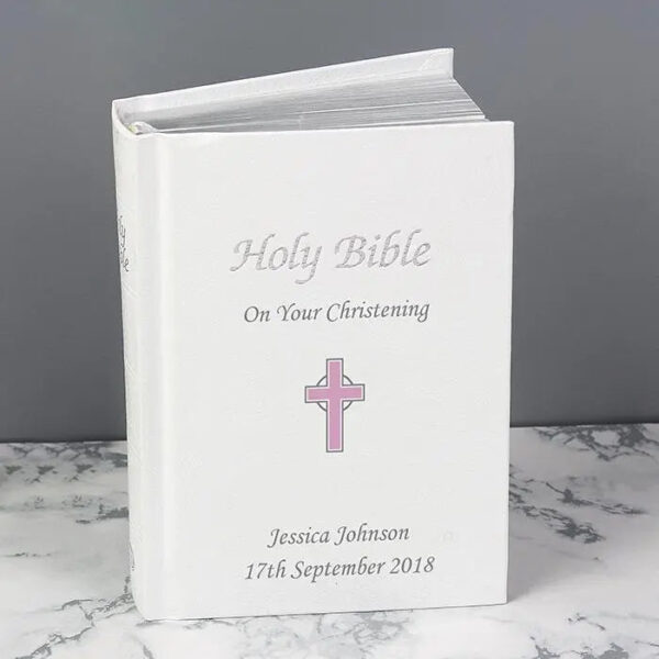 Personalised Pink Cross Bible: 1 - Books By Gift Moments