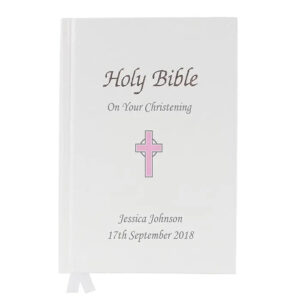 Personalised Pink Cross Bible: 4 - Books By Gift Moments