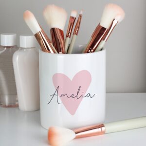Personalised Pink Heart Ceramic Storage Pot: 1 - Storage By Gift Moments