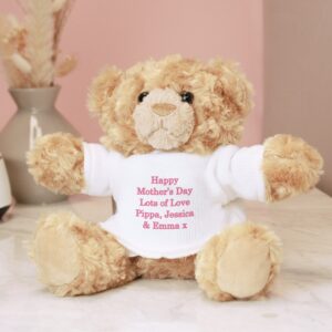 Personalised Pink Message Teddy Bear: 3 - Teddy Bears & Soft Toys By Gift Moments