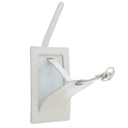 Personalised Pink Name Cream Luggage Tag: 5 - Luggage Tags By Gift Moments