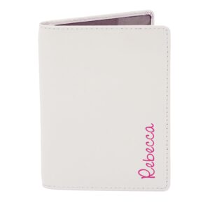 Personalised Pink Name Cream Passport Holder: 2 - Passport Holders By Gift Moments
