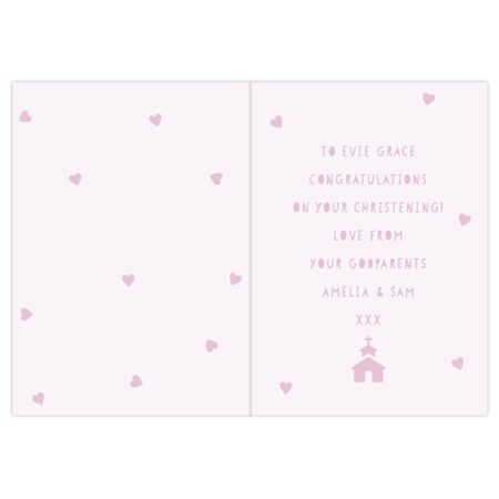 Personalised Pink Papercut Style Card: 4 - Greeting Cards By Gift Moments