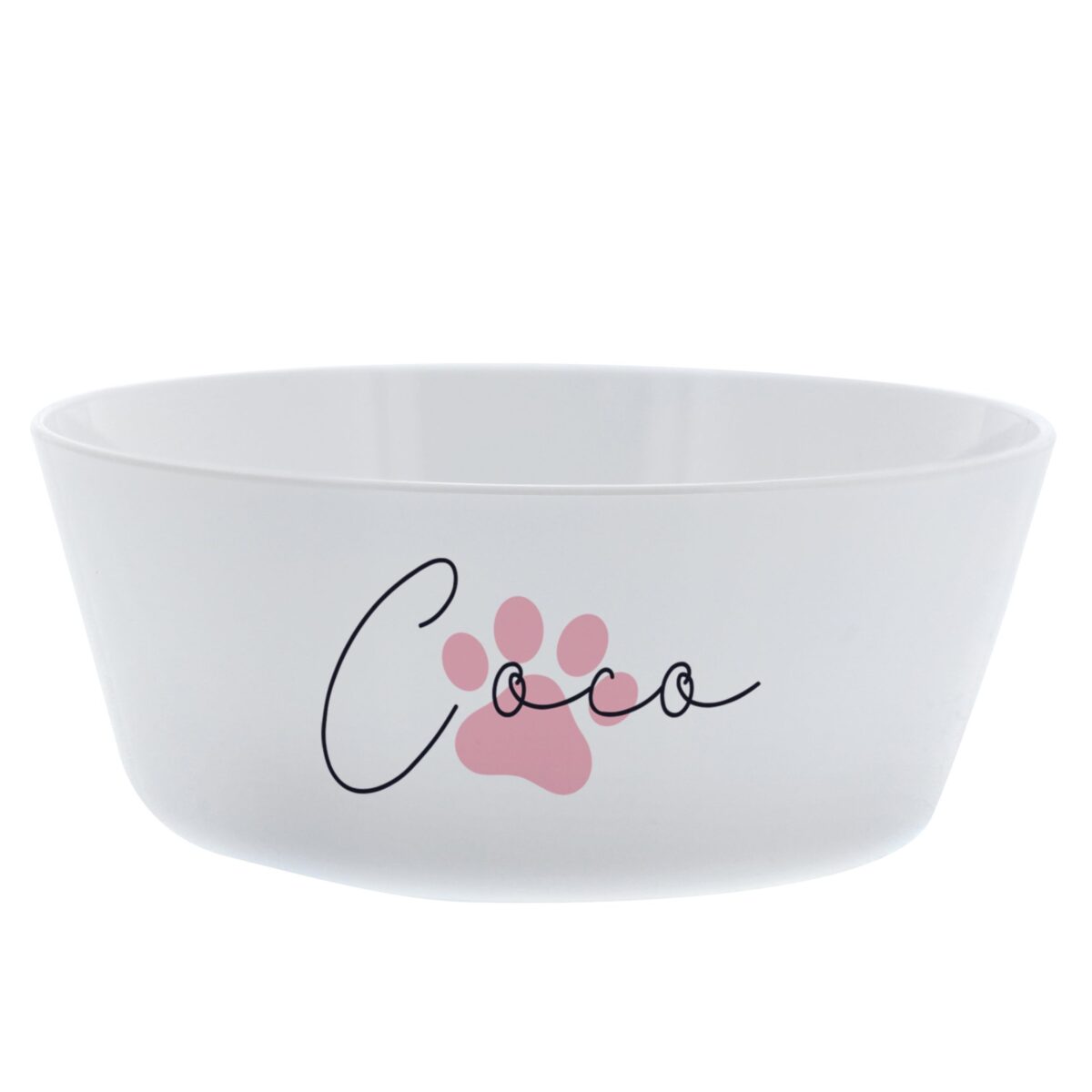 Personalised Pink Paw Print Plastic Cat Bowl: 4 - Pet Products By Gift Moments
