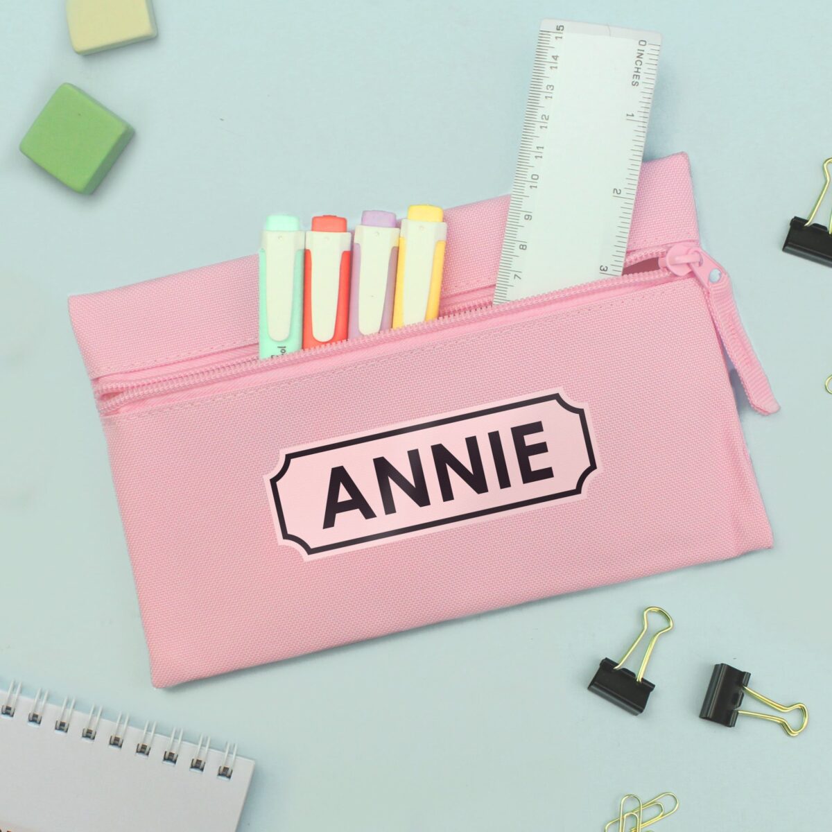 Personalised Pink Pencil Case: 4 - Pencil Cases & Sets By Gift Moments