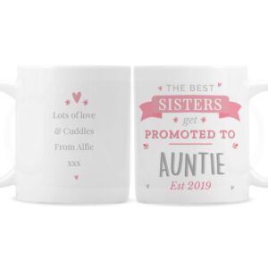 Personalised Pink Promoted To Mug: 5 - Mugs By Gift Moments