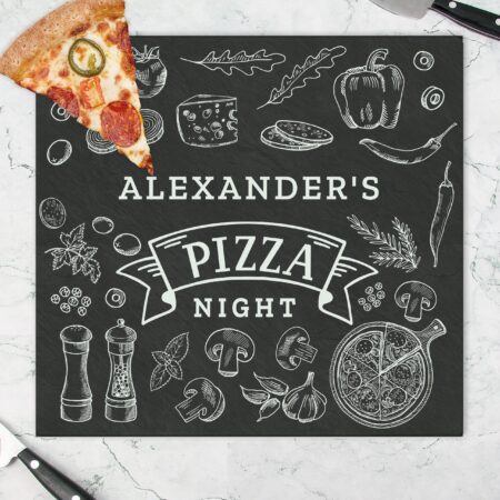 Personalised Pizza Glass Chopping Board/Worktop Saver: 3 - Chopping Boards By Gift Moments
