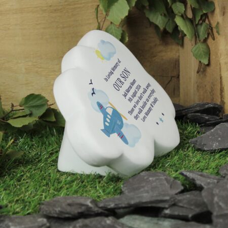 Personalised plane resin memorial cloud