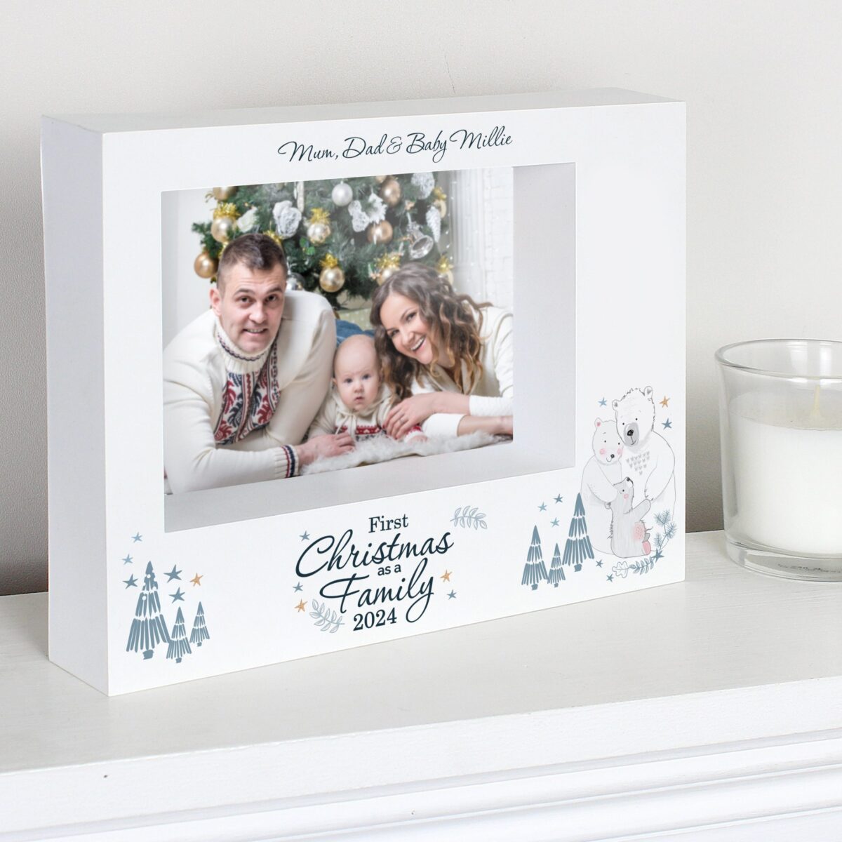 Personalised Polar Bear ’1st Christmas As A Family’ Photo Frame: 4 - Photo Frames By Gift Moments