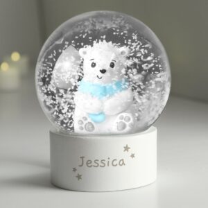 Personalised Polar Bear Any Name Snow Globe: 2 - Snow Globes By Gift Moments