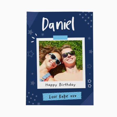 Personalised Polaroid Photo Upload Card: 5 - Greeting Cards By Gift Moments