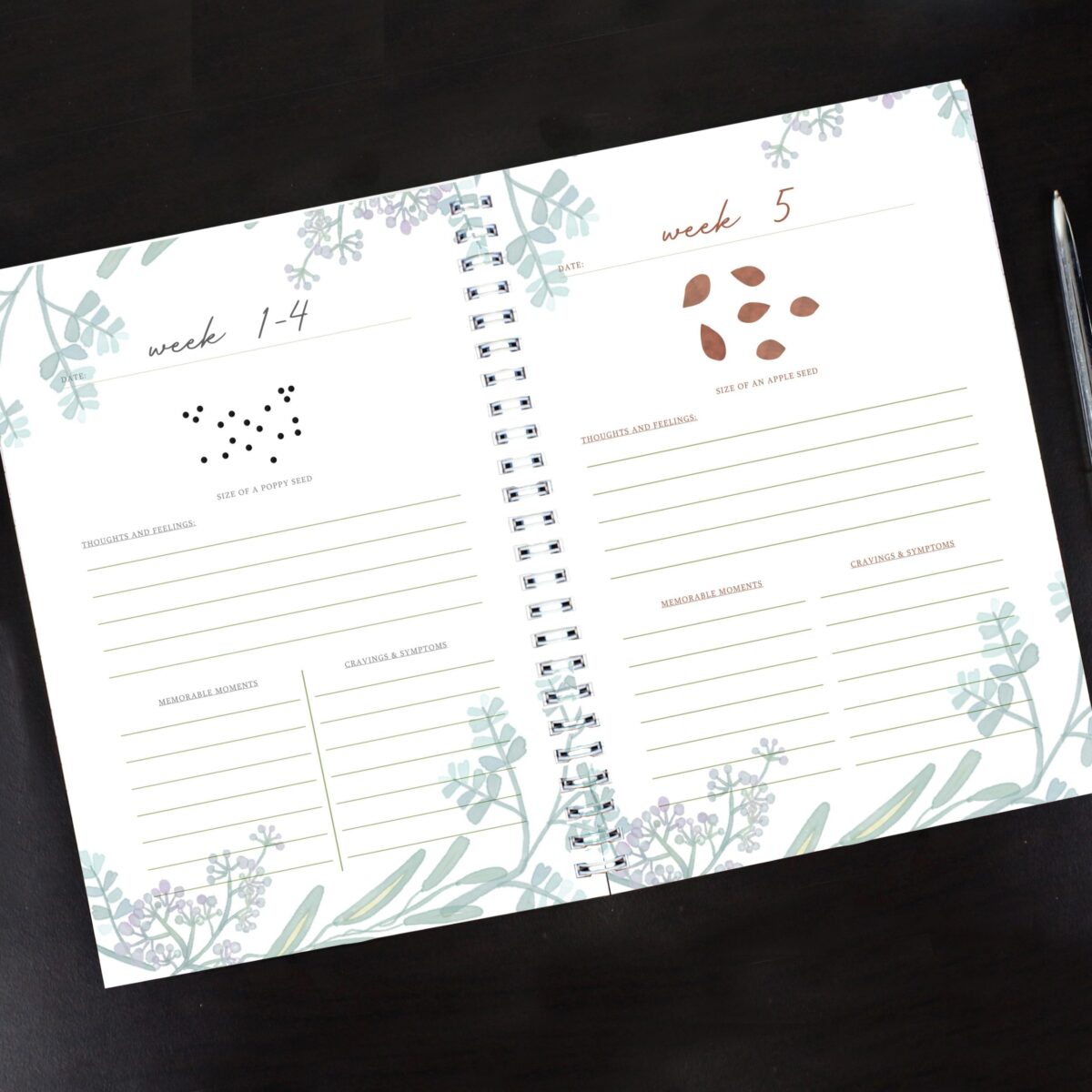 Personalised Pregnancy A5 Journal: 4 - Notebooks By Gift Moments