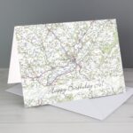 Personalised Present Day Map Card: 1 - Greeting Cards By Gift Moments