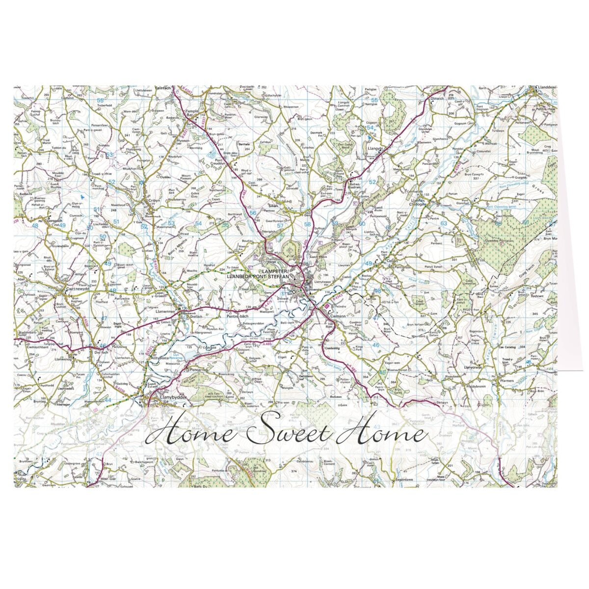 Personalised Present Day Map Card: 3 - Greeting Cards By Gift Moments