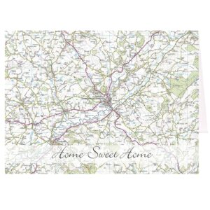 Personalised Present Day Map Card: 3 - Greeting Cards By Gift Moments