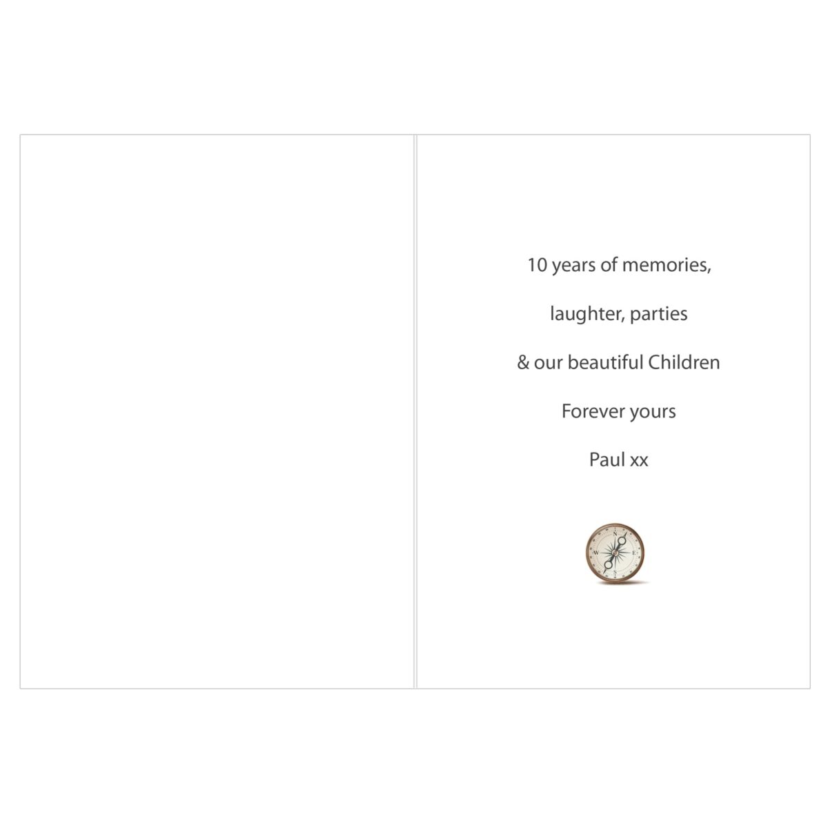 Personalised Present Day Map Compass Card: 5 - Greeting Cards By Gift Moments