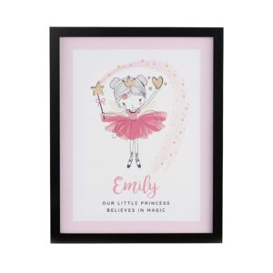 Personalised Princess Ballerina Framed Prints: 8 - Framed Prints By Gift Moments
