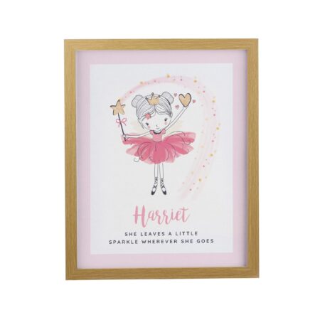 Personalised Princess Ballerina Framed Prints: 7 - Framed Prints By Gift Moments