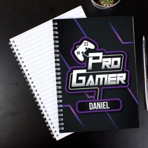 Personalised Pro Gamer A5 Notebook: 4 - Notebooks By Gift Moments