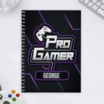 Personalised Pro Gamer A5 Notebook: 1 - Notebooks By Gift Moments