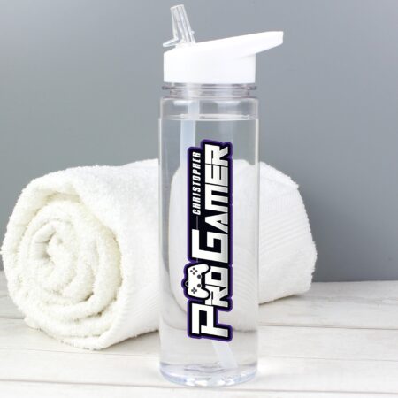 Personalised Pro Gamer Water Bottle: 3 - Water Bottles By Gift Moments