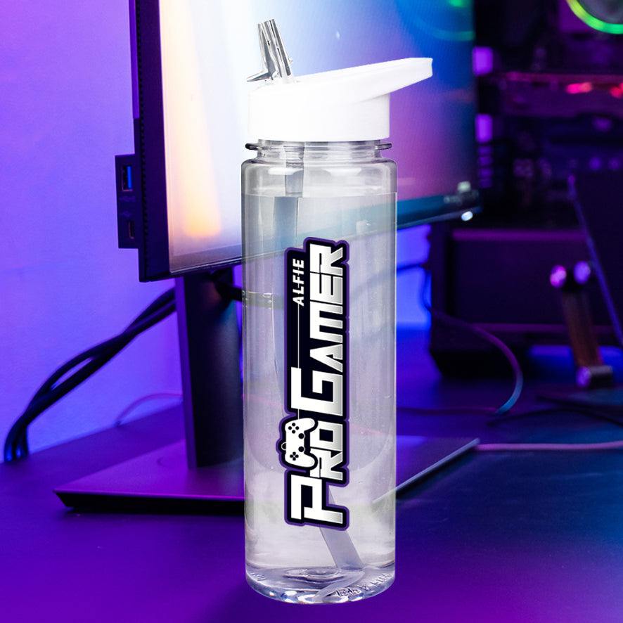 Personalised Pro Gamer Water Bottle: 1 - Water Bottles By Gift Moments