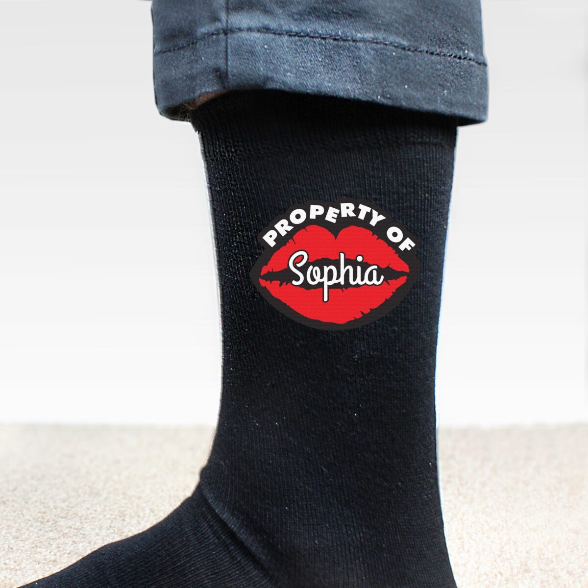 Personalised property mens socks